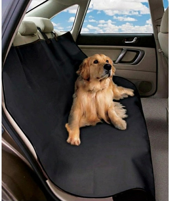 데일리프렌즈 반려동물 뒷좌석 물놀이 스크래치 보호 자동차 방수커버시트, 블랙, 1개