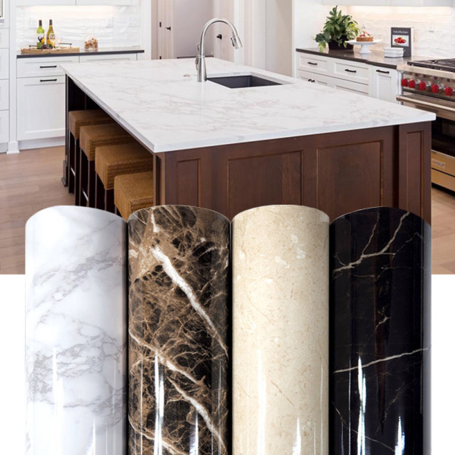 두꺼운 대리석 마블 인테리어필름 시트지 오염에 강한 유광 에어프리 시트지 책상 리폼 싱크대 상판 장농 신발장 가구 리폼 2.5M, IPS-114