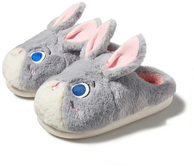 주토피아 주디 닉 털 슬리퍼 코튼 클라우드 겨울 털신 실내화