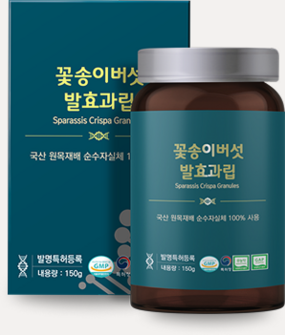 100% 원목 꽃송이버섯 발효과립 150g 베타글루칸 최다함량 1병 1개월분, 1개