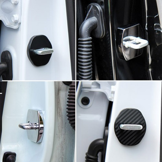 아트로마 도어 스트라이커 커버 기아 129002, 올뉴카니발YP 2P/블랙크롬