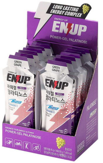 엔업 파워젤 팔라티노스 청포도맛, 45g, 14개