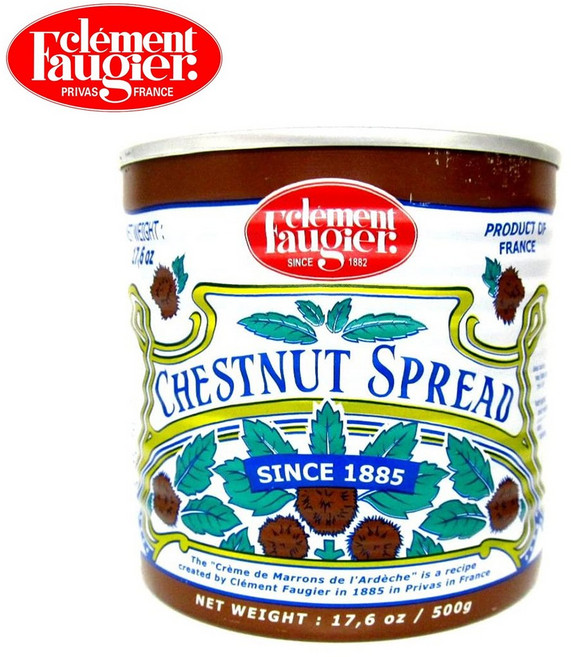 크렘드마롱 밤잼 프랑스 밤쨈 잼 스프레드 캔 500g Clement Faugier, 1개