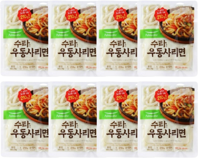 풀무원 수타우동사리면 210g, 8개