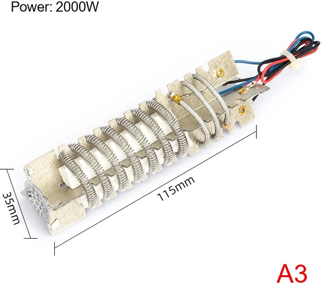 범용 열풍 헤어 드라이어 플라스틱 용접 액세서리 열 가열 코어 혁신적인 700W 1600W 1800W 2000W, 04 2000W