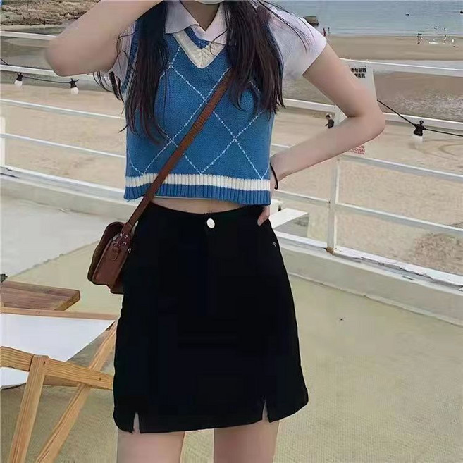 桃園出貨 美式復古短款工裝裙 夏季女包臀高腰顯瘦牛仔半身裙A字迷彩短裙潮