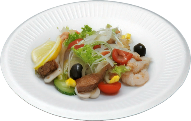 유즈잇 P001W 두꺼운 일회용 개인 종이 접시 앞접시 원형 중형 15cm, 50개, 1개