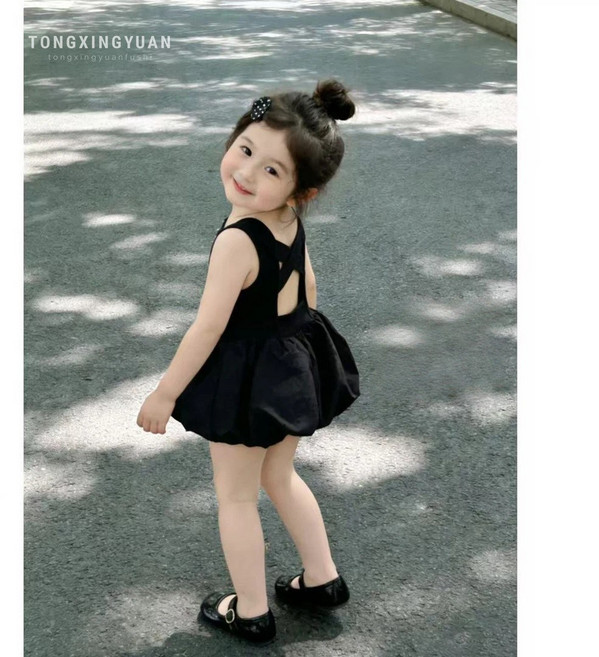 甜美可愛女童裙子寶寶連衣裙兒童裝公主裙女孩週歲生日禮服裙夏款