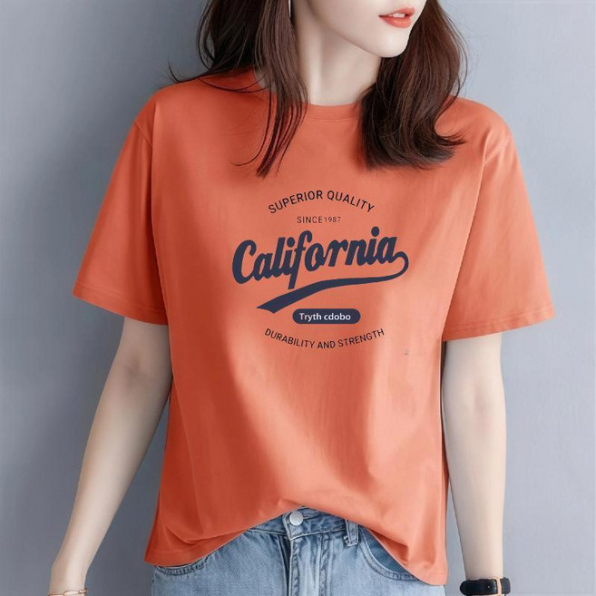 California 印花短袖T恤