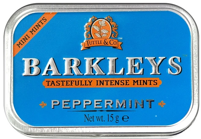 바클리즈 무설탕 미니 페퍼민트틴 15g, 5개 - 쿠팡