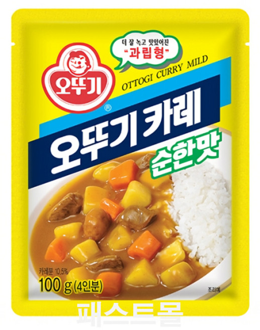 오뚜기 카레 순한맛, 100g, 1개