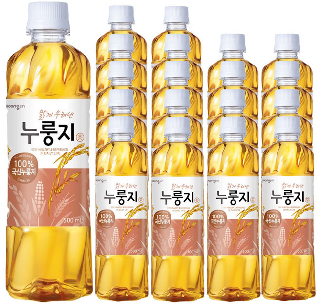 웅진 맑게 우려낸 누룽지 차, 500ml, 19개