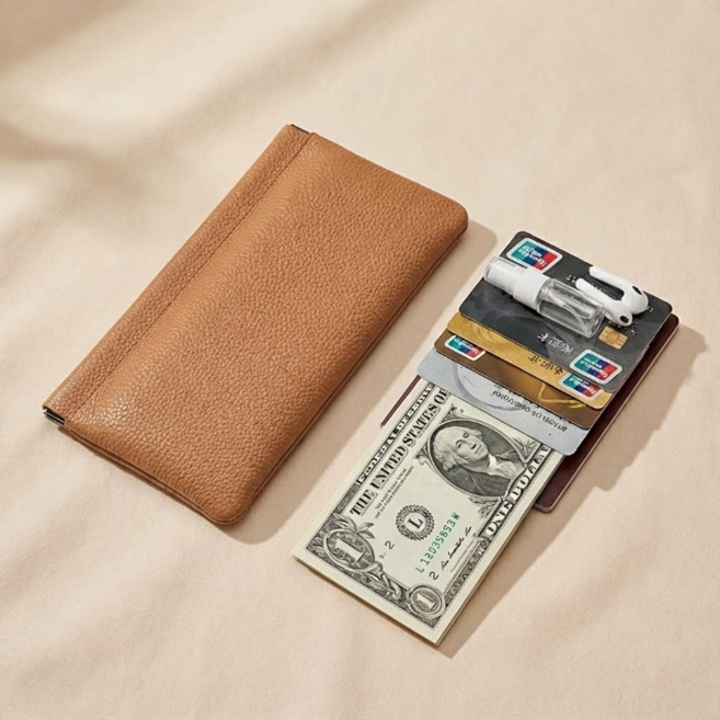 학스토어 초슬림 해외 필수템 여행용 장지갑
