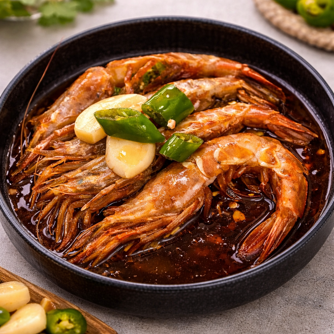 래디팜 프리미엄 국내산 보리새우장 1kg 간장새우장 밥도둑 반찬용 새우장 대용량, 1개