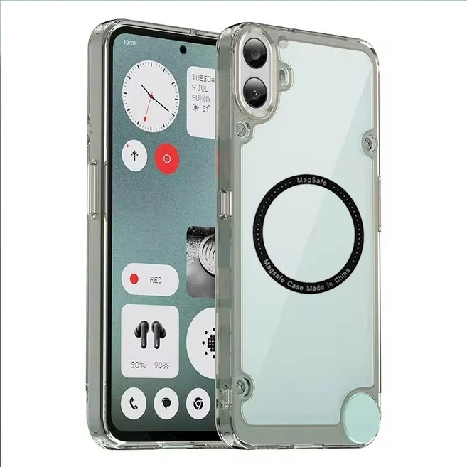 마그네틱 magsafe 무선 충전 케이스 낫씽 CMF 폰 1 2 2a 전화 클리어 커버, 03 낫씽 Cmf 폰 1, 05 Gray