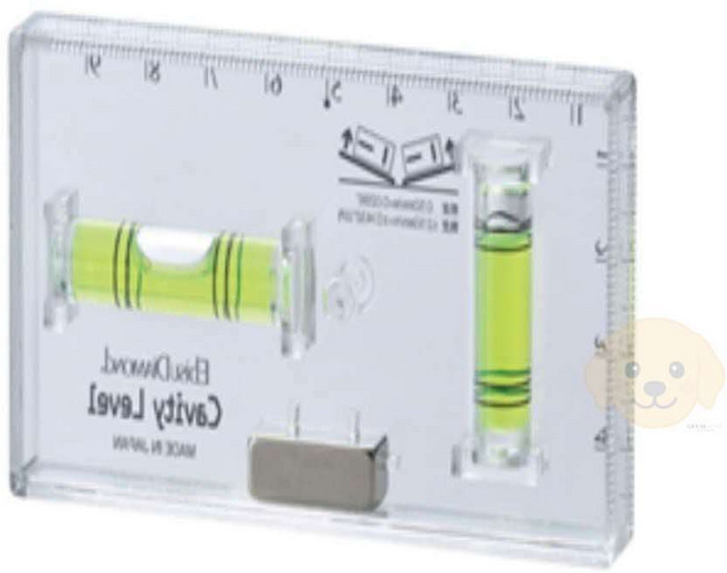 금순이네상점 자석수평기 투명 에비수 목공수평기