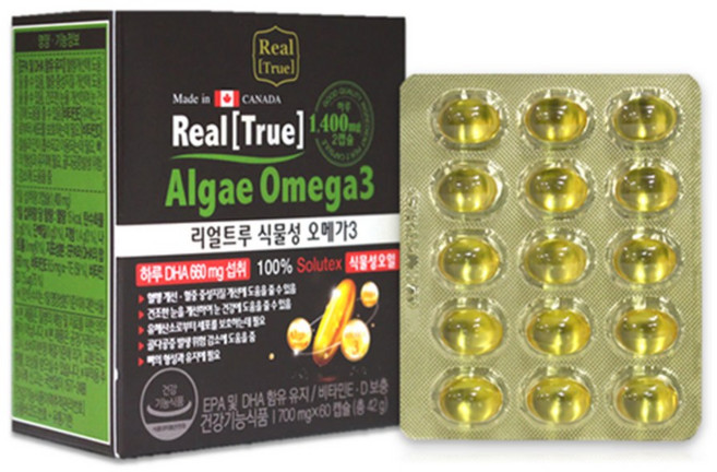 뉴네이처 식물성 오메가3 임산부 수유부 저온추출 60캡슐, 60정, 4개