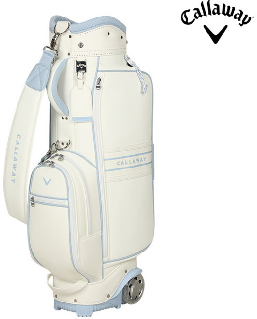 한국캘러웨이골프 정품 캘러웨이 2025 써니데일 여성 휠 캐디백, 화이트