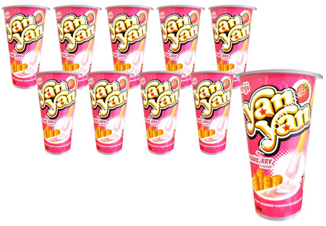 메이지 얀얀 딸기맛, 10개, 50g
