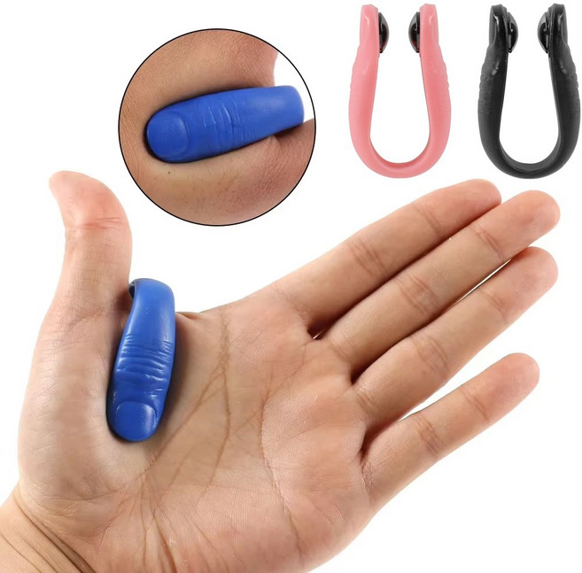 실버카우 합곡혈 마사지기 손지압기 소화불량 체했을때 마사지기, 블랙+핑크, 1개