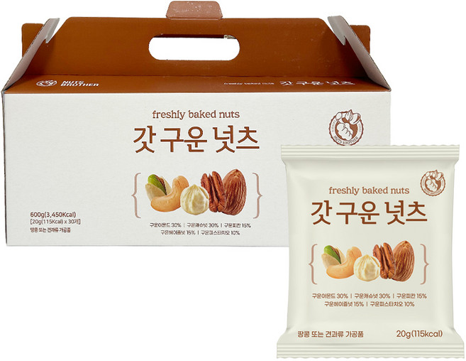 너츠브라더 갓구운넛츠 30봉 선물세트, 1세트