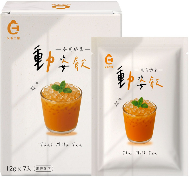 艾禾生醫 動姿飲泰式奶茶, 12g, 1個