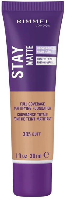 Rimmel 리멜 스테이 매트 리퀴드 파운데이션 미국 직배송 30ml Soft Beige, Buff - 쿠팡