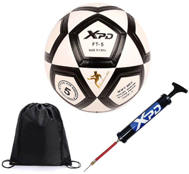 XPD 축구공 5호 + 공가방 + 공펌프 무봉제 공식구, 축구공(화이트)+공펌프+공가방, 1개