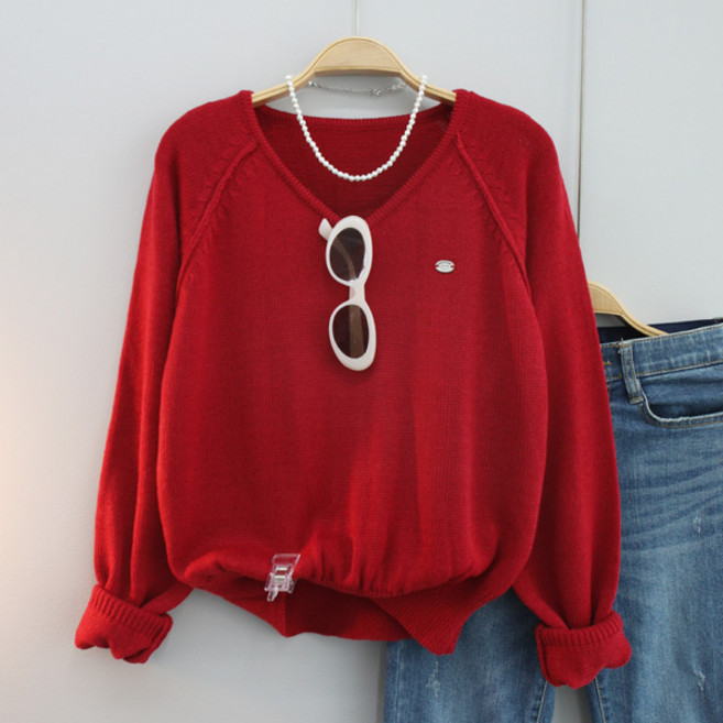 달콩 여성 디바팬던트브이넥니트 봄신상