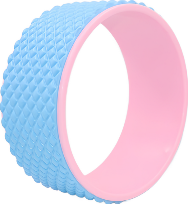 瑜珈健身輪, 1個, 藍色，粉色，紫色，綠色，黑色，灰色