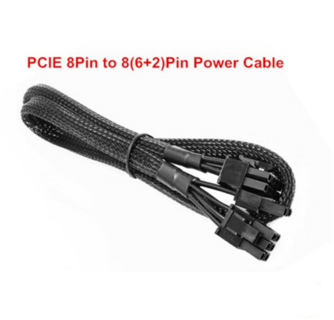 EVGA 시리즈 650W GPU PCIE 8핀 6+2핀 마더보드 ATX 모듈형 전원 공급 장치 케이블, 02 PCIe 6 2 Pin