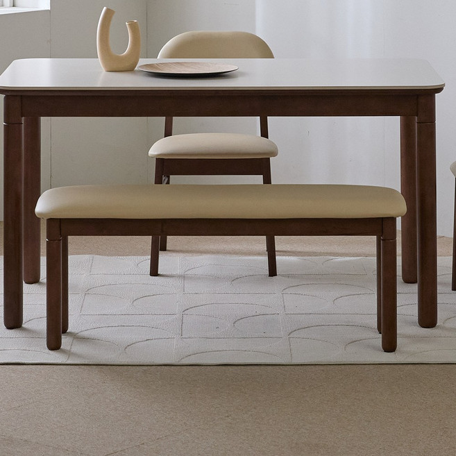 파로마 로앤 2인용 원목 벤치의자 1100, 1개, 월넛