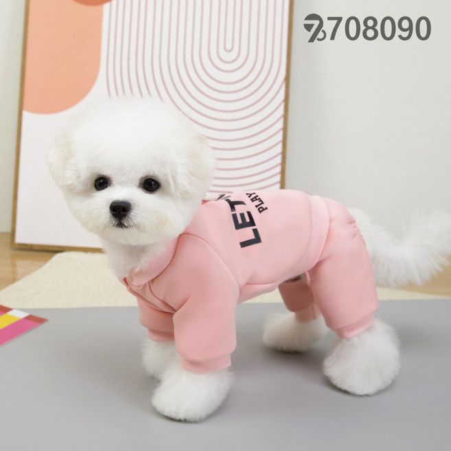 708090 강아지 옷 가을 겨울 애완동물 스웨터 고양이옷 네팔 맨투맨, 핑크