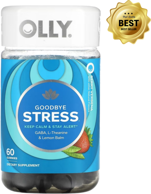 OLLY 굿바이 스트레스 베리 버베나 구미젤리 60개 OLE-20088, 1개