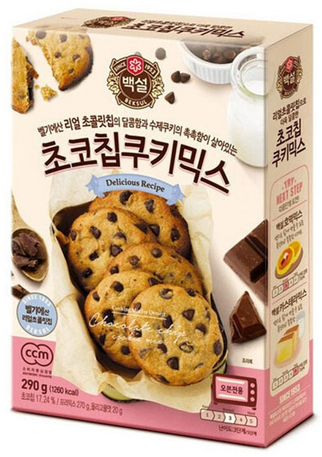 CJ 제일제당 초코칩쿠키믹스, 290g, 1개
