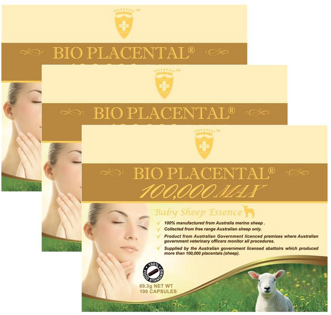 웰시헬스 바이오 양태반 에센스 100000 플라센탈 캡슐 Wealthy Health BIO PLACENTAL, 3개, 100정