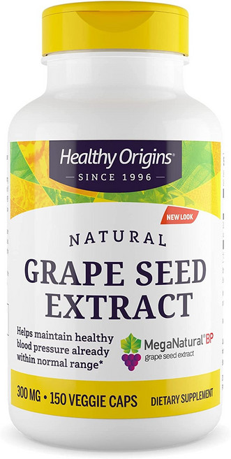 Healthy Origins 葡萄籽萃取素食膠囊 300mg, 150顆, 1罐