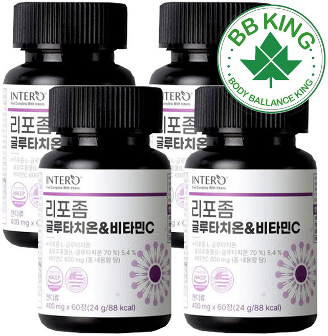 인테로 리포좀 글루타치온 비타민C 24g, 60정, 4개