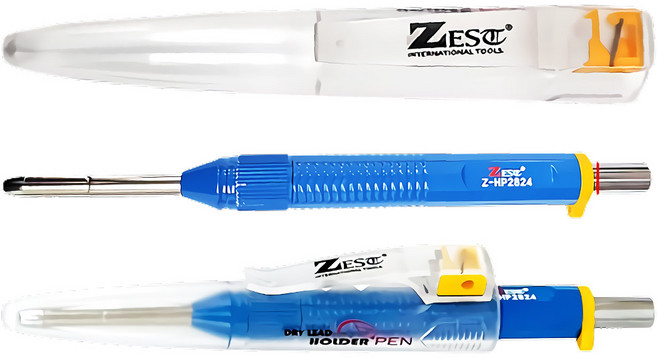 제스트 2.8mm 목공 마킹펜 샤프 산업용 마커 목공 홀더 목수 연필 펜슬 마커펜 클리어 홀더펜 Z-HP2824