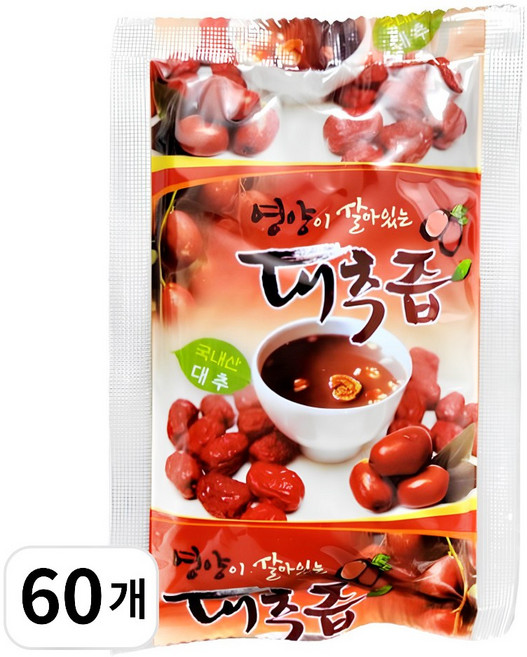 맘앤가득건강즙 진한경산대추즙진액100ml 기타건강즙, 100ml, 1박스 60포