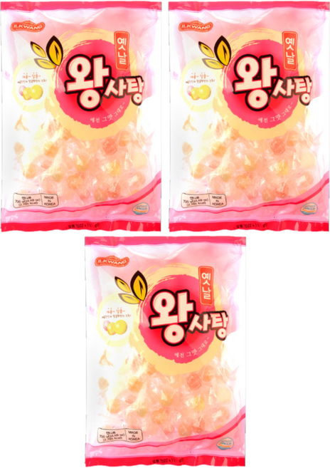일광제과 옛날왕사탕, 700g, 3개