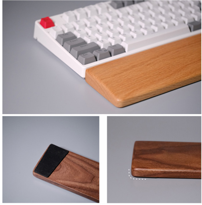 와이키몰 키크론 k2 k4 k6 k8 원목 키보드 손목받침대 호두나무 우드 팜레스트, 다크브라운 K4, 1개