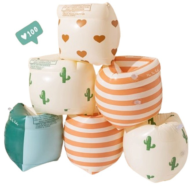 KC인증 물놀이 용품 암링 튜브 암튜브 휴가용품 수영 팔튜브 호캉스, 하트, 1개