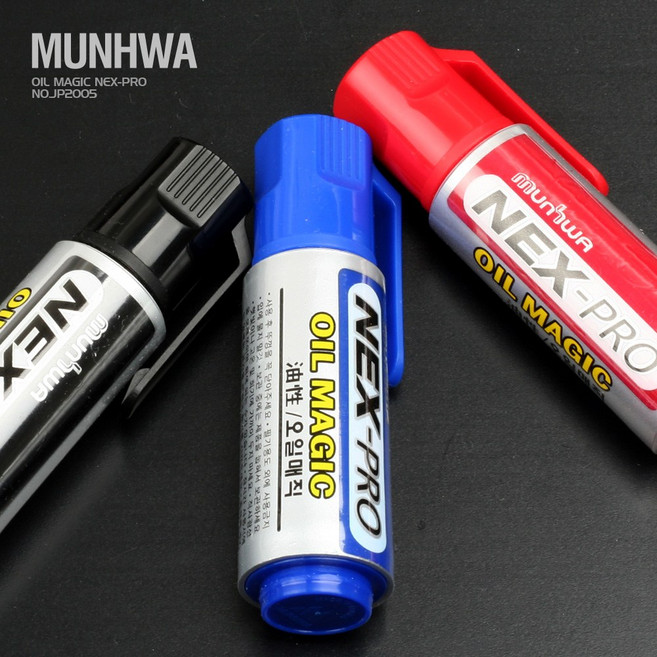 모나미 유성 오일매직 마킹용 연필 낱개 1개, 블랙