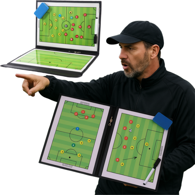 세모 축구 작전판 전술판 파우치형, 1개