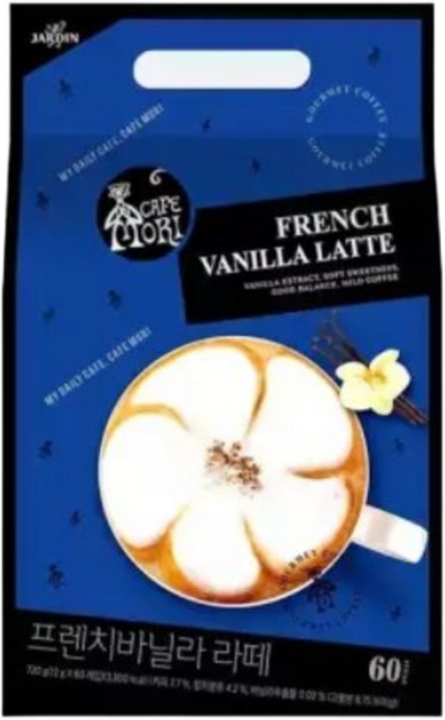 쟈뎅 프렌치바닐라 라떼 60p 티백커피, 12g, 60개입, 1박스