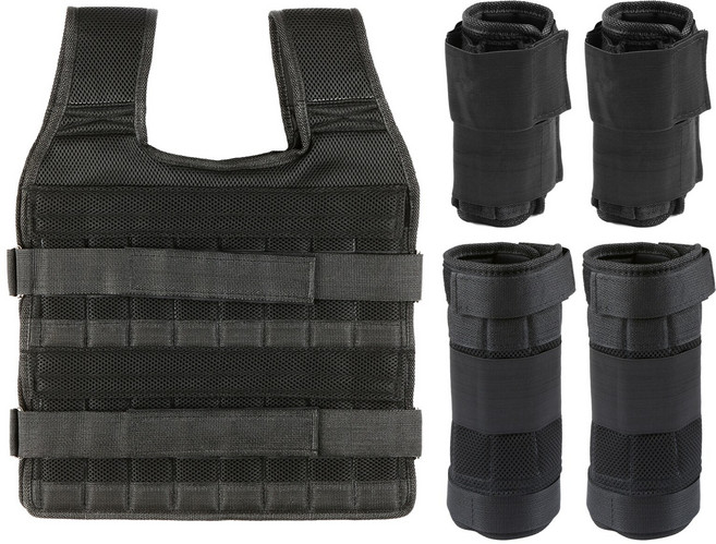 휘트니스 장비 15KG/35KG 최대로드 조절 조끼 무게 운동 천 남성 여성 강도 훈련, 35kg|CHINA