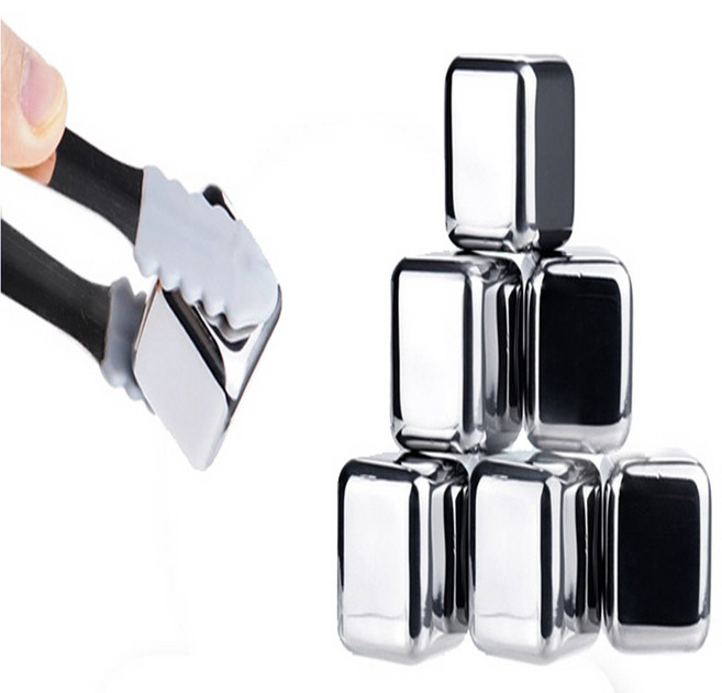 8P스테인레스 녹지않는얼음 미니아이스 각큐브 언더락 바용품 냉장고트레이 커피컵 베이킹, 1개