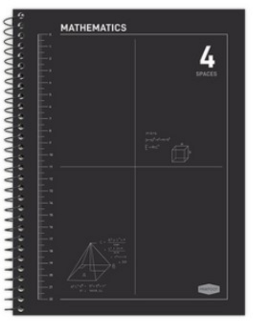 핑크풋 3000 4분할수학연습장 국어/깍두기노트, BLACK, 2개