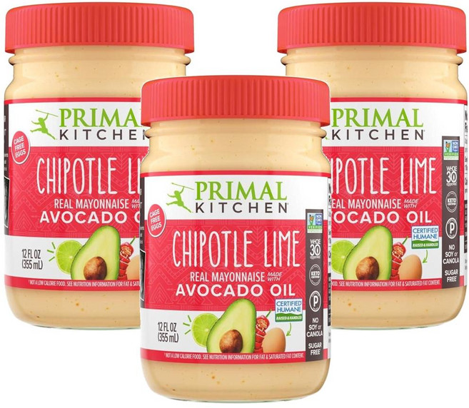 Primal Kitchen 프라이멀 키친 치폴레 라임 아보카도 오일 마요네즈 355ml